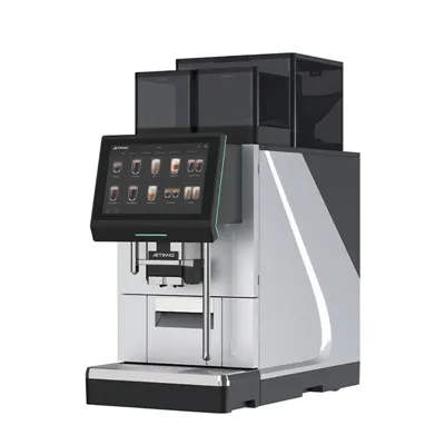 ماكينة صنع القهوة التجارية بمطحنة مزدوجة